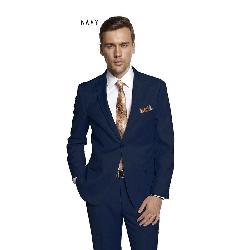 Herrenbekleidung Hochwertige, legere Herrenanzüge, Slim Fit-Anzug mit einem Knopf für Bräutigam und Trauzeugen, zweiteiliger Anzug_voghion.com