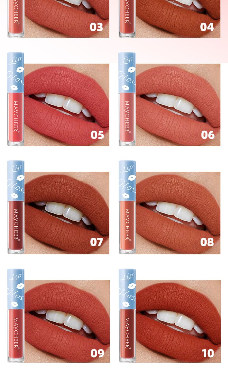 MAYCHEER Air Lip Glaze Velvet Matte Matte Lipstick Bare Lip Mud Air Lip Glaze_voghion.com