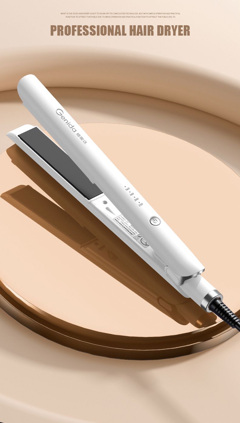Piastra e ferro arricciacapelli 2 in 1 - Styler da viaggio compatto con piastre in ceramica (crea onde lisce e lisce come quelle da spiaggia e acconciature con frangia)_voghion.com