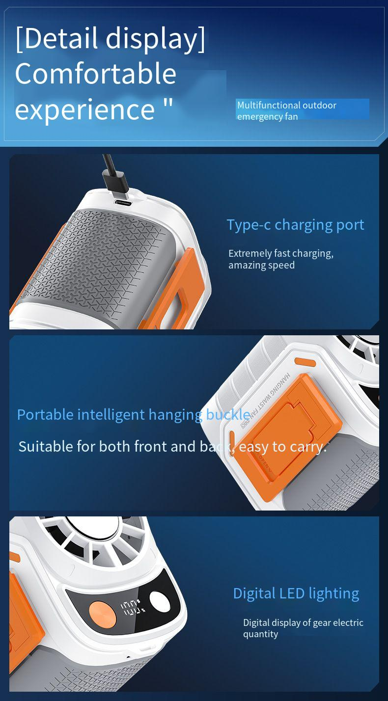 Nuovo mini ventilatore portatile da esterno con raffreddamento a ghiaccio ad alta velocità_voghion.com