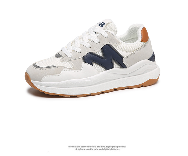 Pantofi sport și de alergare Forrest Gump cu talpă groasă, versiunea coreeană, primăvara/vara 2024, pentru studente, pantofi de zi cu zi pentru tătici_voghion.com