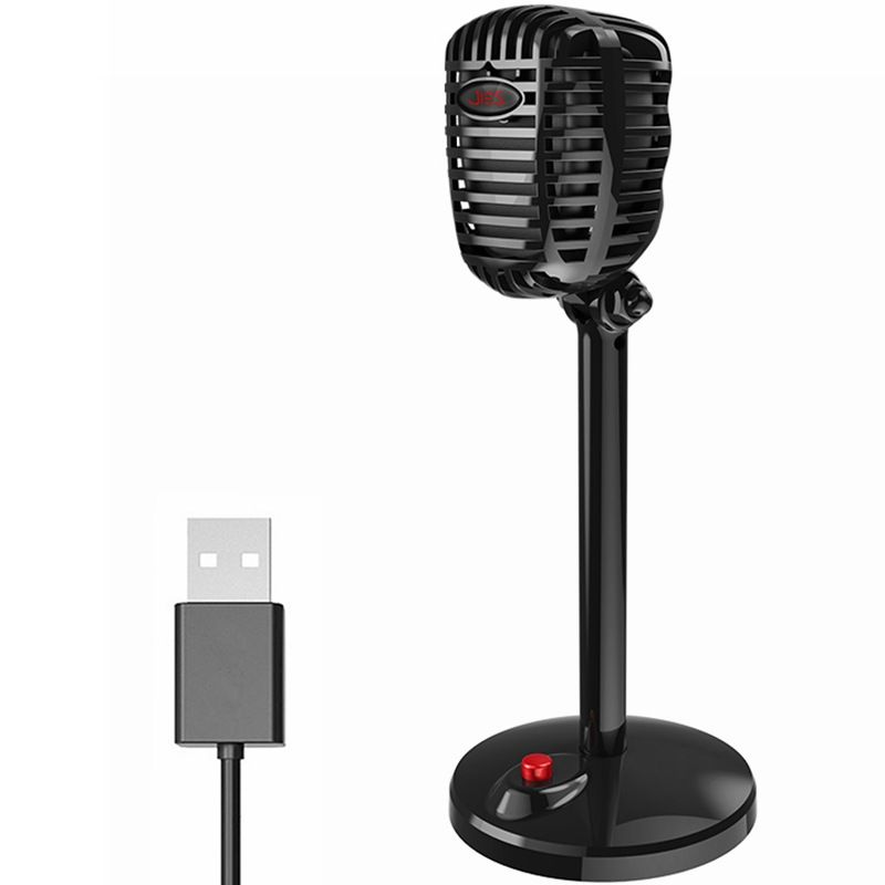 New computer with rotatable USB microphone, driver free voice chat device, video conference microphone_voghion.com