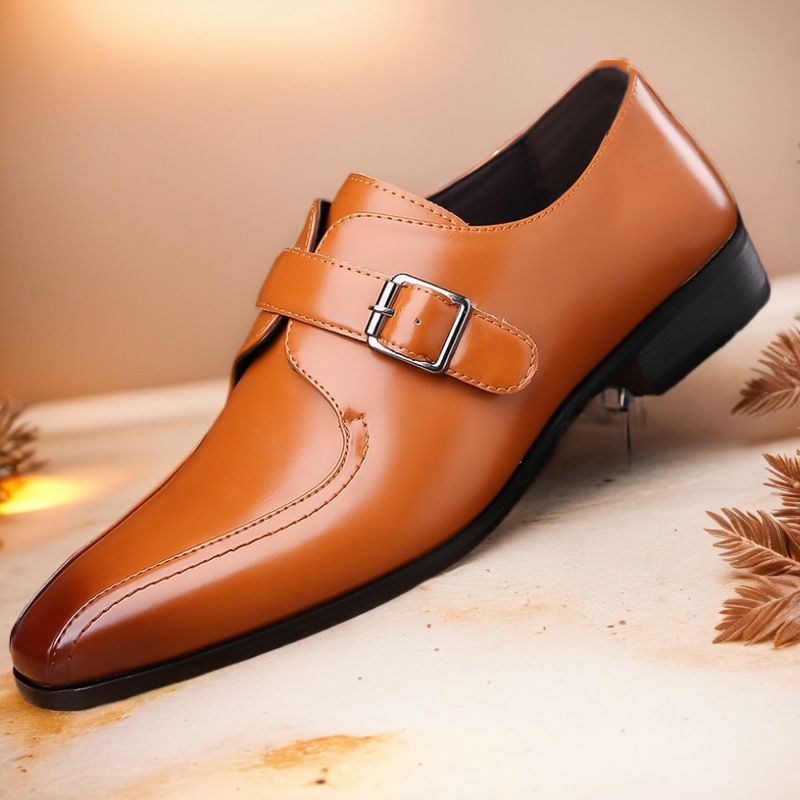 Männer Business Casual Kleed Oxfords Formell Lace-Up Schong fir Büro, Partyen an Alldag_voghion.com