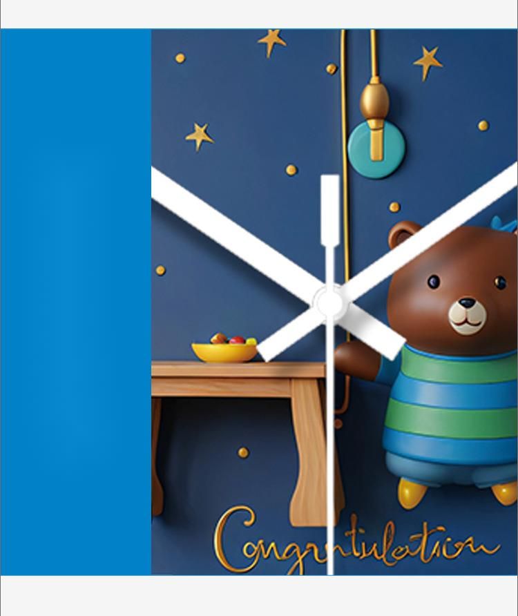 Yipula 7168 Wanduhr für Wohnzimmer und Schlafzimmer, kreative Cartoon-Modern-einfache stille Quarzuhr mit Scanning Seco_voghion.com