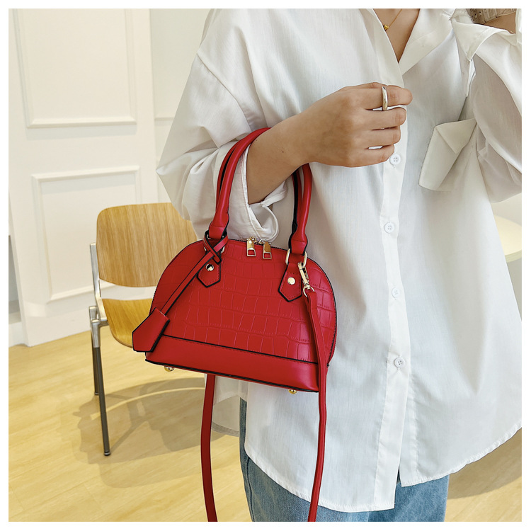 Versione coreana della nuova borsa a tracolla moda retrò da donna con texture in pietra di tendenza_voghion.com
