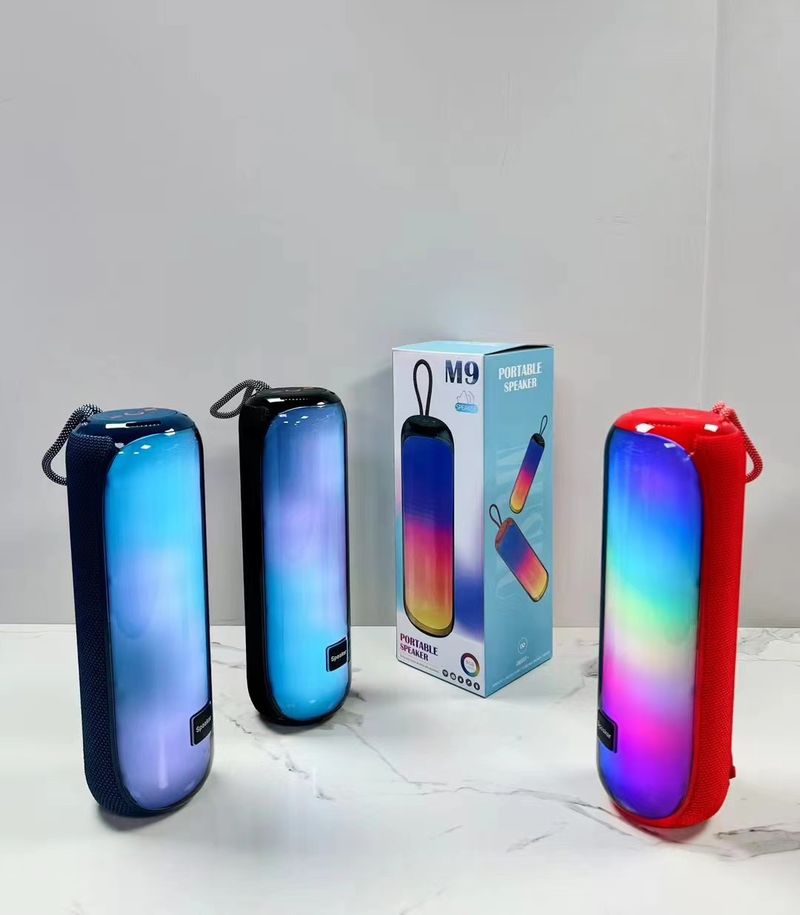 The new M9 bluetooth speaker user outside the dazzling subwoofer wireless mini portable card speaker loud volume_voghion.com