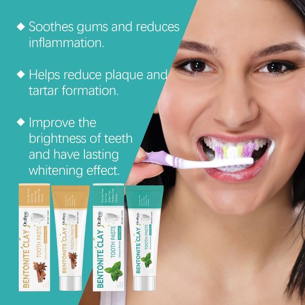 Oralhoe Volcanic Ash Bentonite Toothpaste Series Clean And Remove Stains Toothpaste To Improve Yellow Teeth Care For Teeth_voghion.com