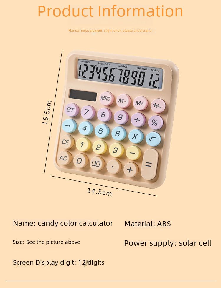 Dopamine stem Calculator desktop zonne-energie dual power computer Financiën Kantoor speciale Calculator_voghion.com