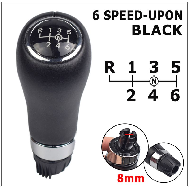 6-växlad MT-växelspaksknopp för Benz W203 S203 CL203 W209 W204 C300 C250 W207 A207 W212 Växelspaksspak Stickpennarm_voghion.com