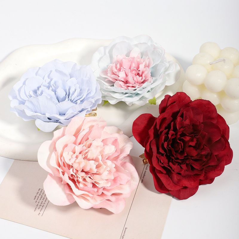 Fermaglio per capelli con rose realistiche per vacanze al mare, atmosfera primaverile/estiva - accessorio per capelli laterale floreale in tessuto per matrimoni più venduto_voghion.com