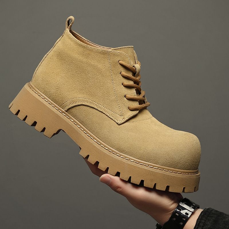 Martin Boots Herren Retro Tooling Schuhe Erhöhte Derby-Schuhe Große Herrenstiefel Erhöhte dicke Sohlen_voghion.com