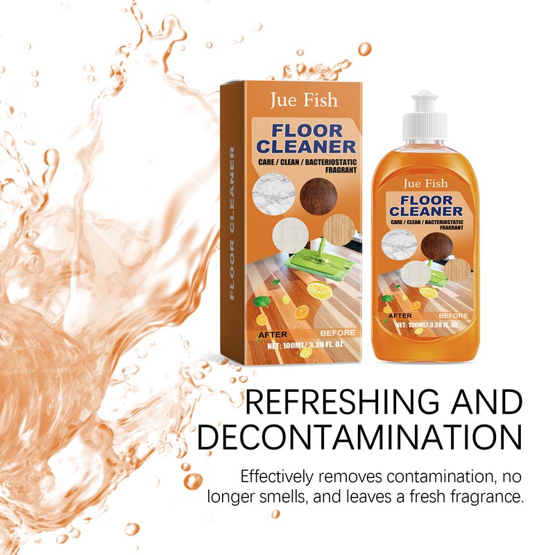 Jue-Fish Floor Cleaner, czyszczenie podłóg drewnianych, polerowanie, rozjaśnianie, silne odkażanie, odkamienianie, środek czyszczący do płytek_voghion.com