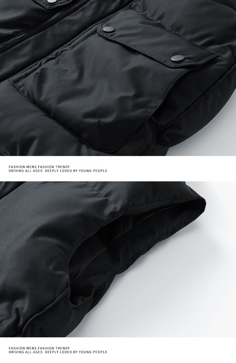 Men's Clothing Autumn And Winter New Workwear Big Pocket American High Street Vest Men's Thick Warm Cotton Jacket_voghion.com
