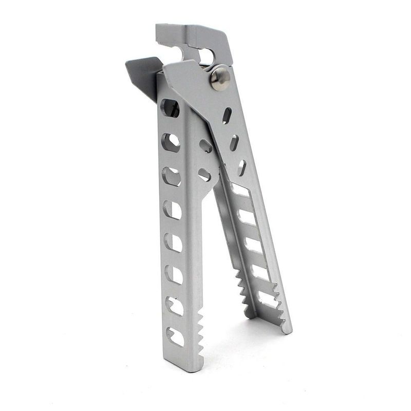 Juego de ollas y sartenes de aluminio para acampar al aire libre, portátiles, ligeras y con clip, antiescaldaduras_voghion.com