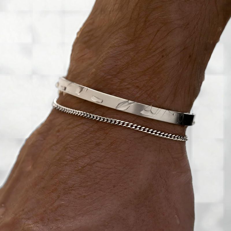 Hot Selling Dubbellaagse Slang Vorm Cubaanse Doosketting Armband Mode Stijl Heren Bangle_voghion.com