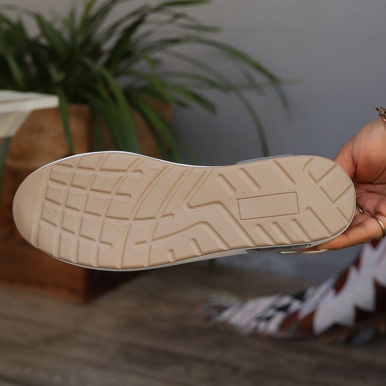 Large Size Single Shoes Women's New Metal Buckle A Slip-on Women's Shoes_voghion.com