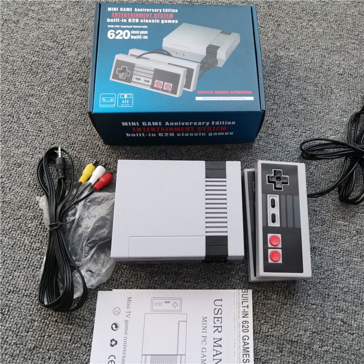 Mini consola AV portátil de mano con 620 juegos clásicos de 8 bits integrados, ideal para niños y como regalo._voghion.com