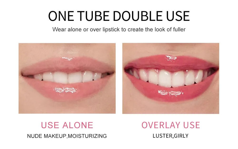 Suero de brillo labial voluminizador instantáneo con aceite realzador y potenciador extremo que nutre y humecta los labios de forma sexy y antiarrugas. El más popular de 2024_voghion.com