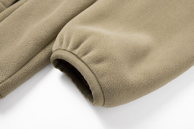 Taktische Fleecejacke für Herren, warm, winddicht, Arbeitskleidung, Mantel mit dickem Fleecefutter, lässiger Kapuzenpullover für den Außenbereich mit Reißverschluss_voghion.com