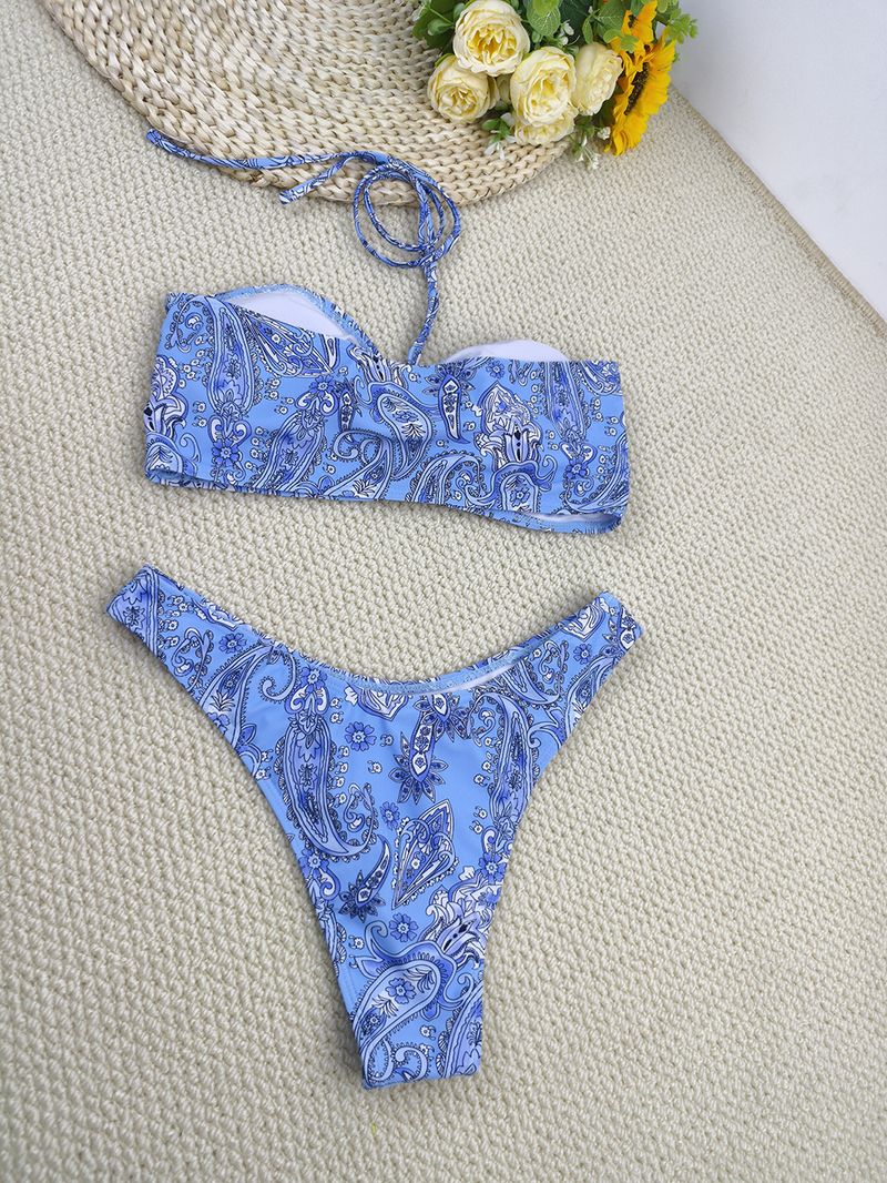 Maillot de bain trois pièces sexy en maille, push-up, imprimé, pour femmes, nouvelle collection 2025_voghion.com