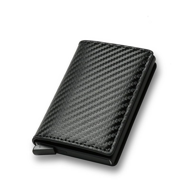 Porta carte pop-up automatizzate RFID, borse per carte di credito ultrasottili, porta carte di credito, più cassettiere, per uomini_voghion.com