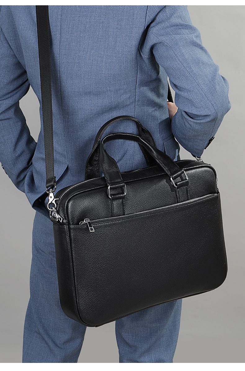 Herren Business Aktentasche Neue Leder Umhängetasche A4 Aktentasche Herren Aktentasche Rindsleder Handtasche Business Freizeit Computertasche_voghion.com