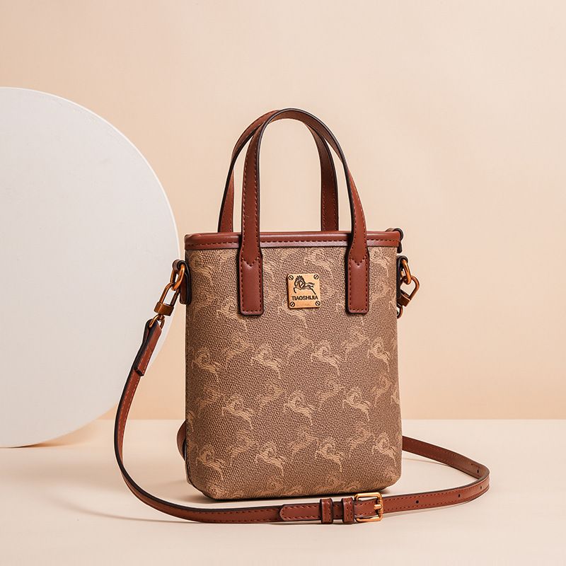 Borsa a tracolla singola versatile, nuova moda 2025, per donna, design di nicchia di alta qualità, stampata, piccola borsa per telefono_voghion.com