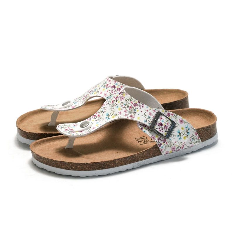 2025 New Summer Women's Cork Slippers Trendy Student Beach Water Sandals Flip-Flops_voghion.com
