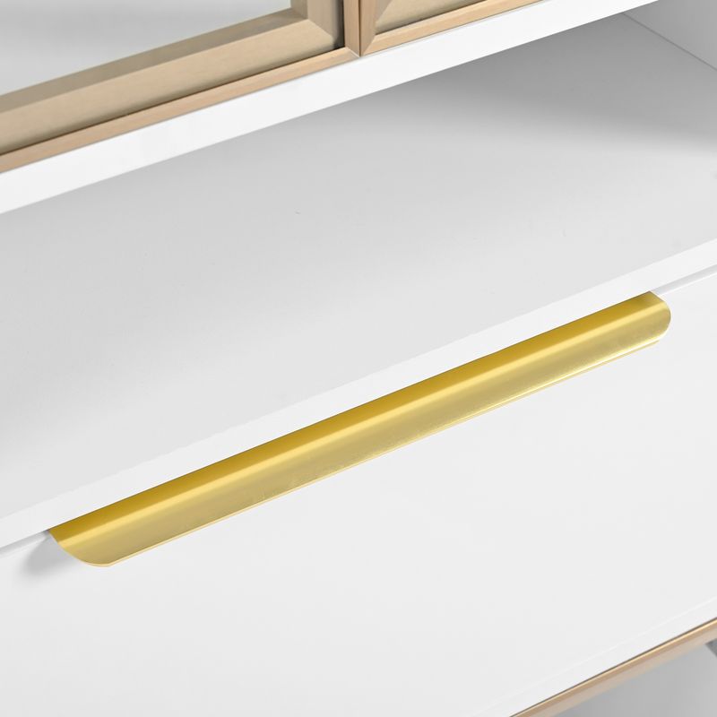 Hochschrank Weiß 60x180cm con 16 colores LED, Bluetooth, frente de cristal_voghion.com