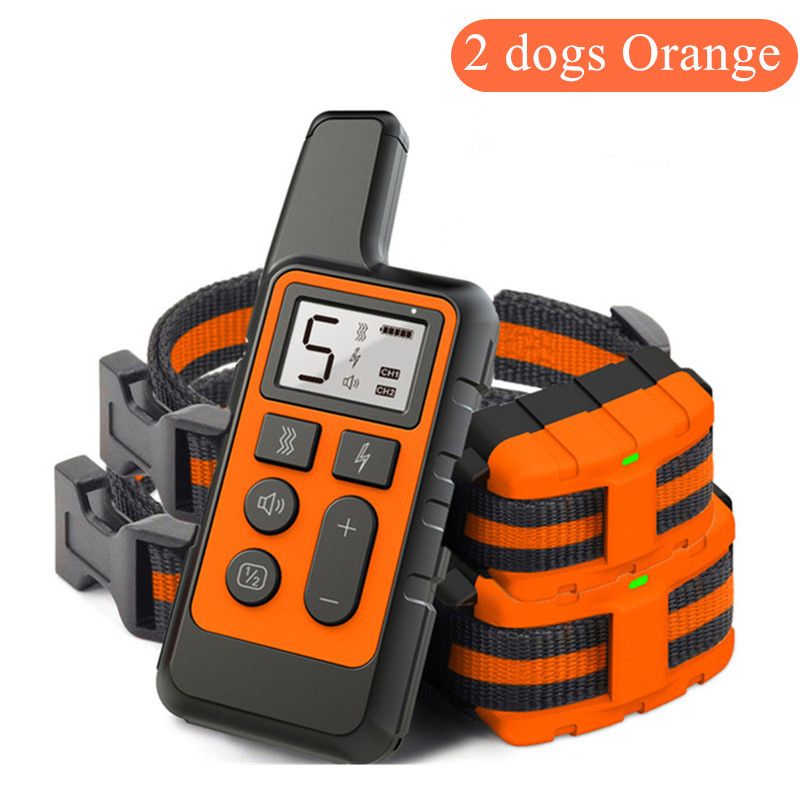 Dispositif anti-aboiements pour chiens, modèle privé, télécommande 500 m, avertissement de choc électrique et de vibration, fournitures pour animaux de compagnie_voghion.com