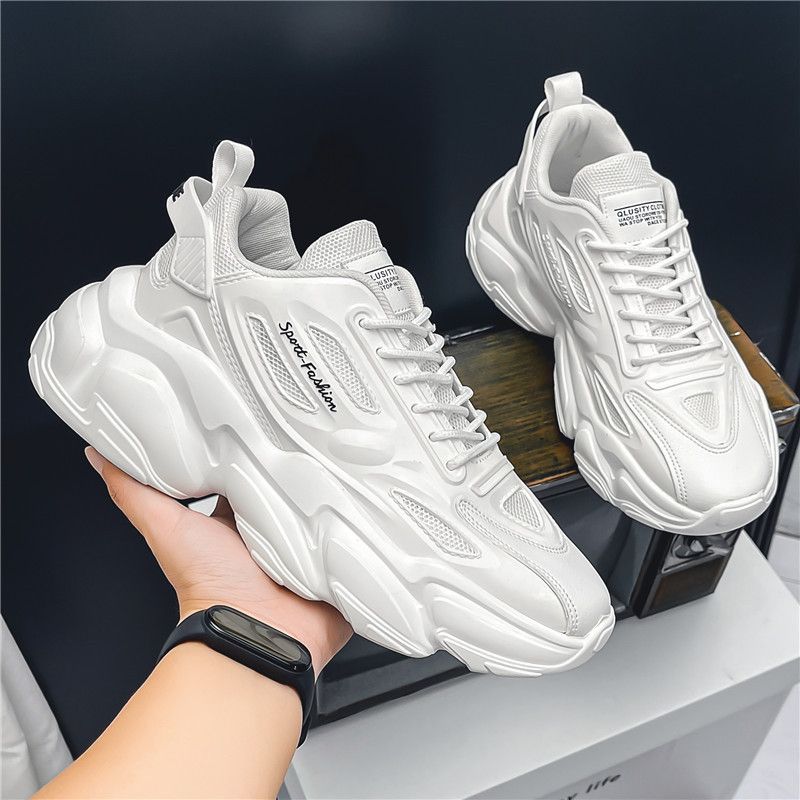 Men's Shoes, Versatile In Spring, Casual For Teenagers, Running, Anti Slip, Travel, Sports, Thick Soles, Inner Height_voghion.com