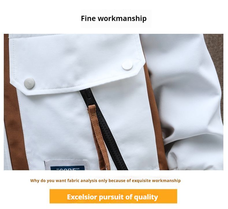 Spring Autumn Men's Jacket, Youth Work Clothes, Korean Edition Set, 2024 New Style, Handsome and Loose Two Piece Set_voghion.com