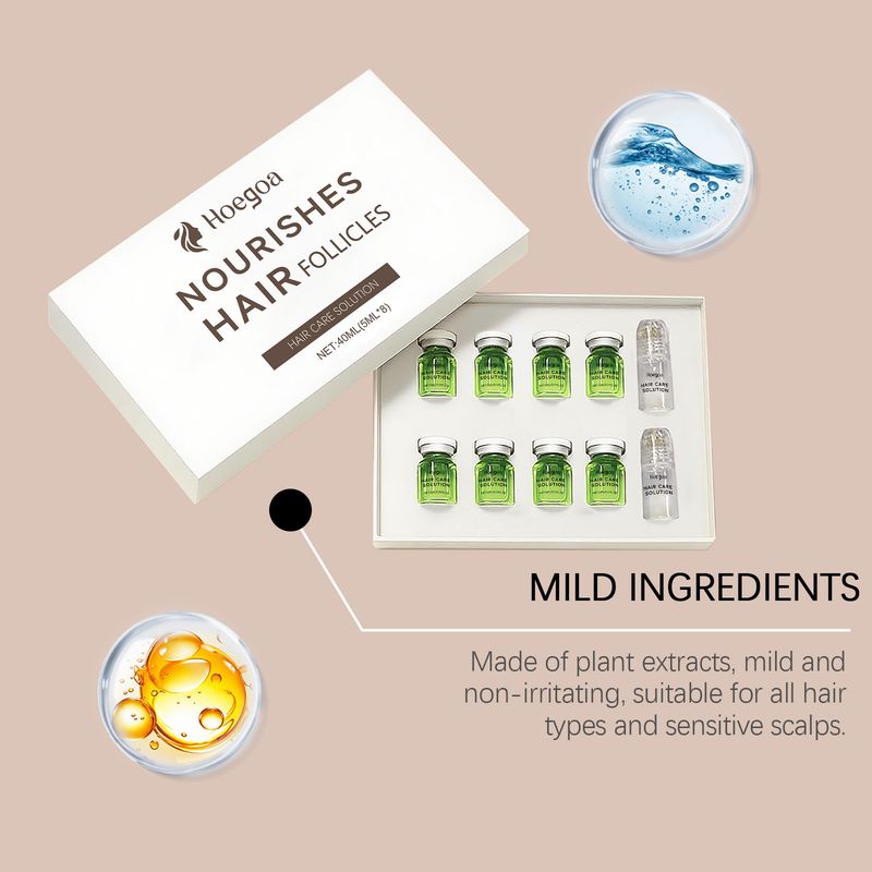 HOEGOA Scalp Care Essence nährt die Follikel, stärkt sie, reduziert Haarbruch und macht das Haar natürlich weich und glänzend_voghion.com