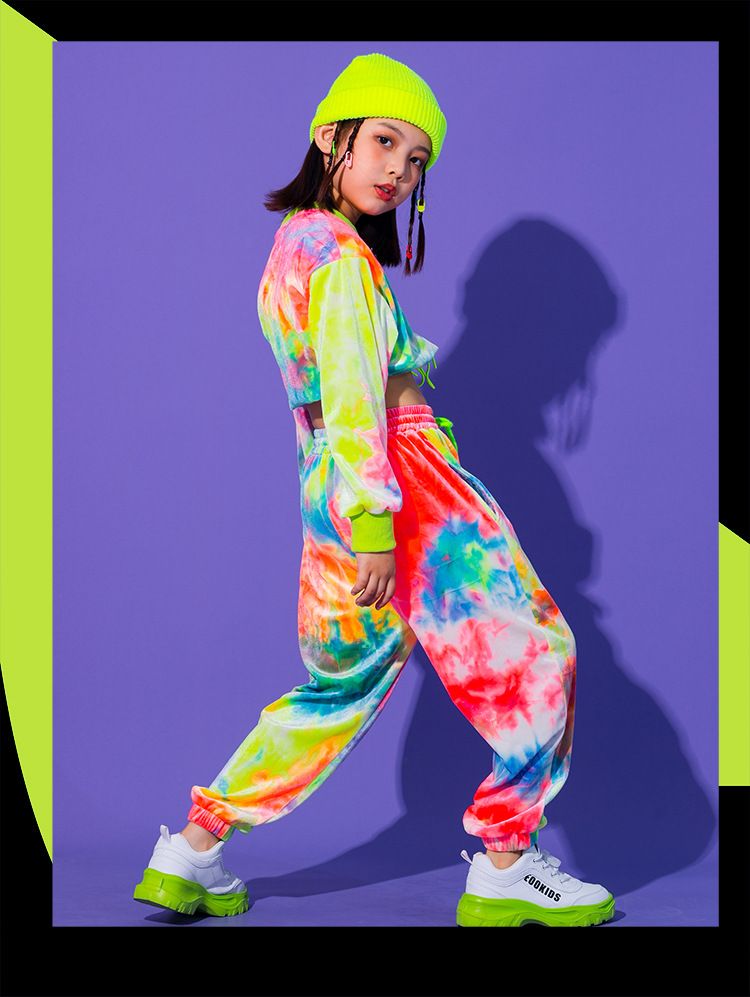 Mutter & Kinder Mädchen hip hop kostüm Hip hop zeigen kinder jazz dance set crop jazz top_voghion.com