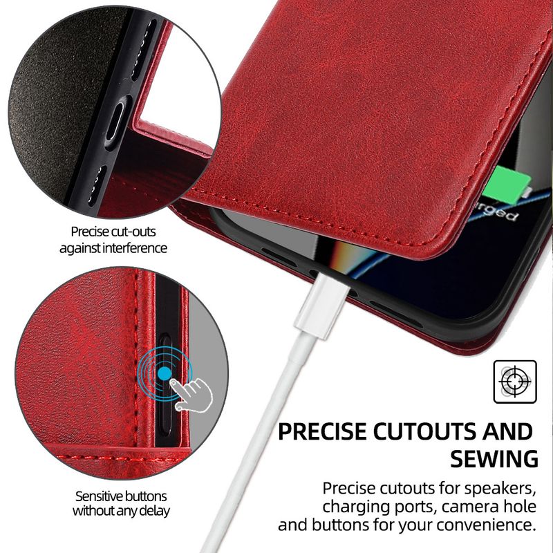 Applicabile alla custodia in pelle a conchiglia per iPhone15, alla custodia anti-caduta per cellulare 14Pro e alla custodia in pelle per cellulare con scheda 16Pro_voghion.com