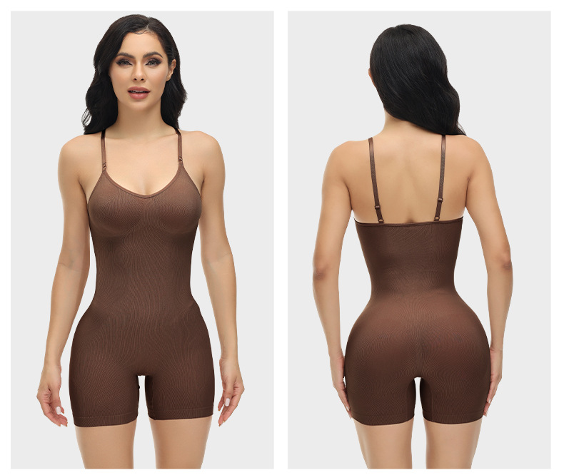 Seamless One-piece Shapewear Women's Belly Controlling Buttocks Shaping Shaping Underwear Stretch Slimming Body Corset_voghion.com