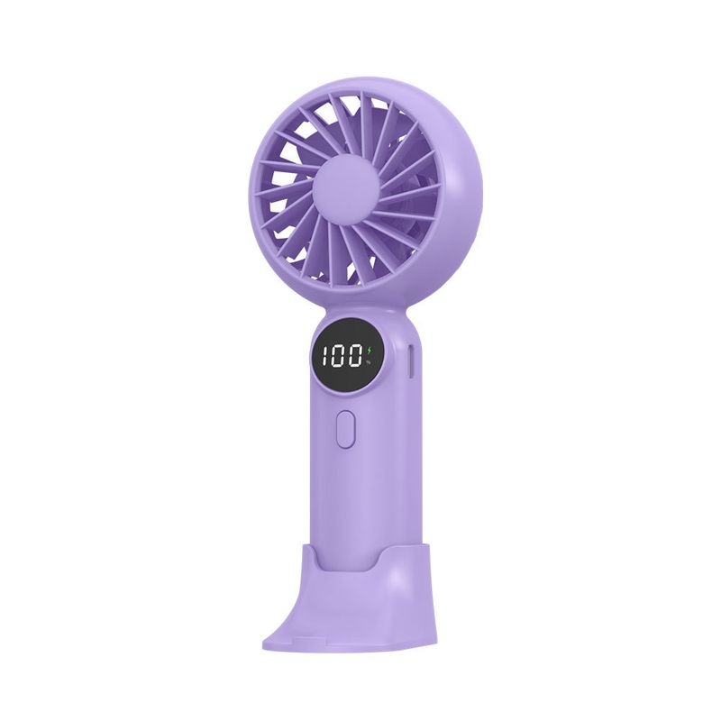 New Handheld Small Fan Charging Model Long Battery Life Usb High Speed MINI Fan High Wind Digital Display_voghion.com