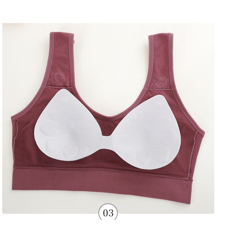 Lingerie pour maman, grande taille pour femme, sport, beau dos, personnes d'âge moyen et âgées, sans anneau en acier, style gilet_voghion.com