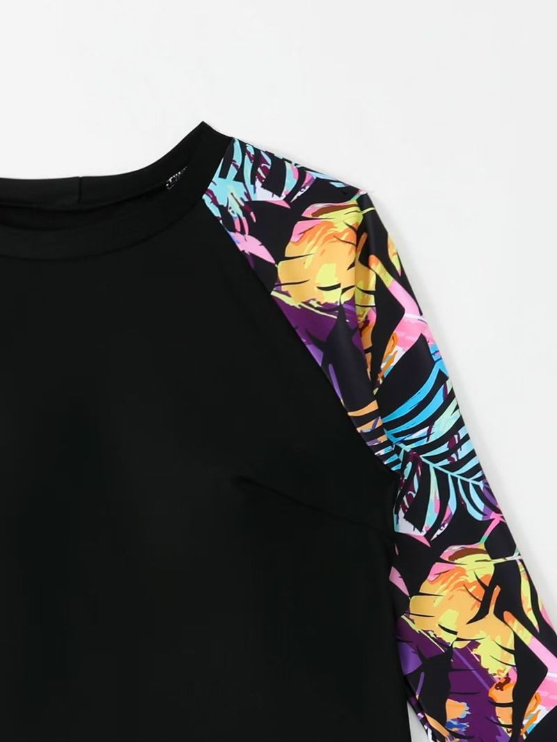 Maillot de bain deux pièces à manches longues et taille haute pour femme, modèle tankini grande taille, nouveauté 2025_voghion.com