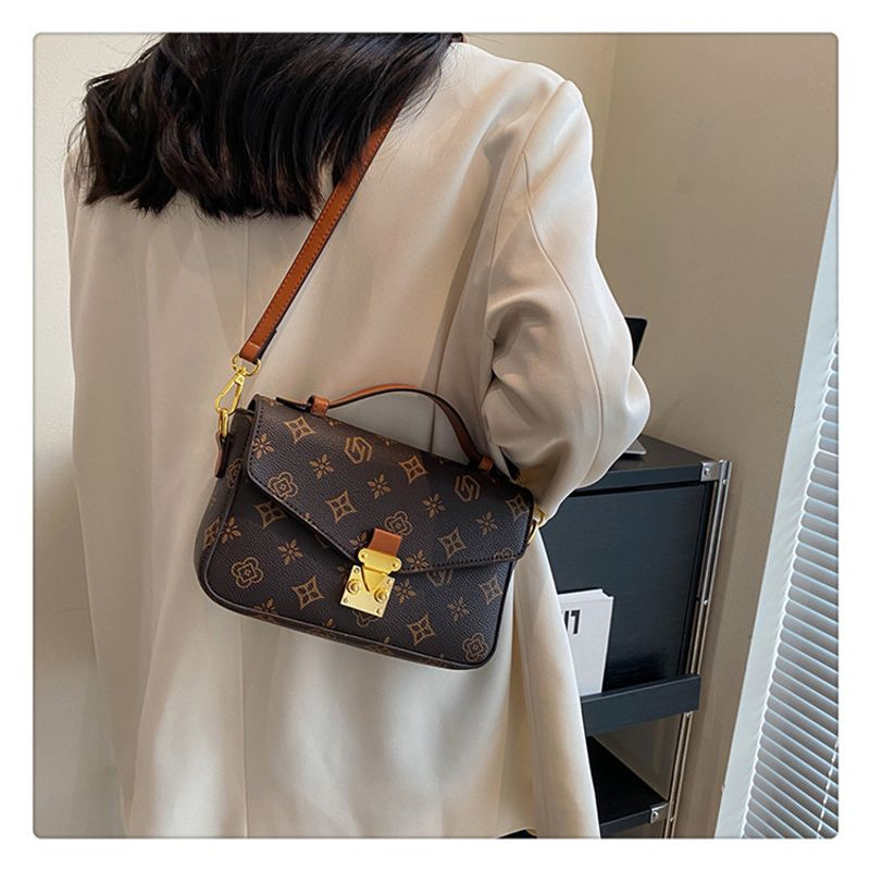 Modetryckt 2023 Nytt mode koreansk stil Enkelaxel Crossbody Handhållen liten fyrkantig väska för kvinnor_voghion.com