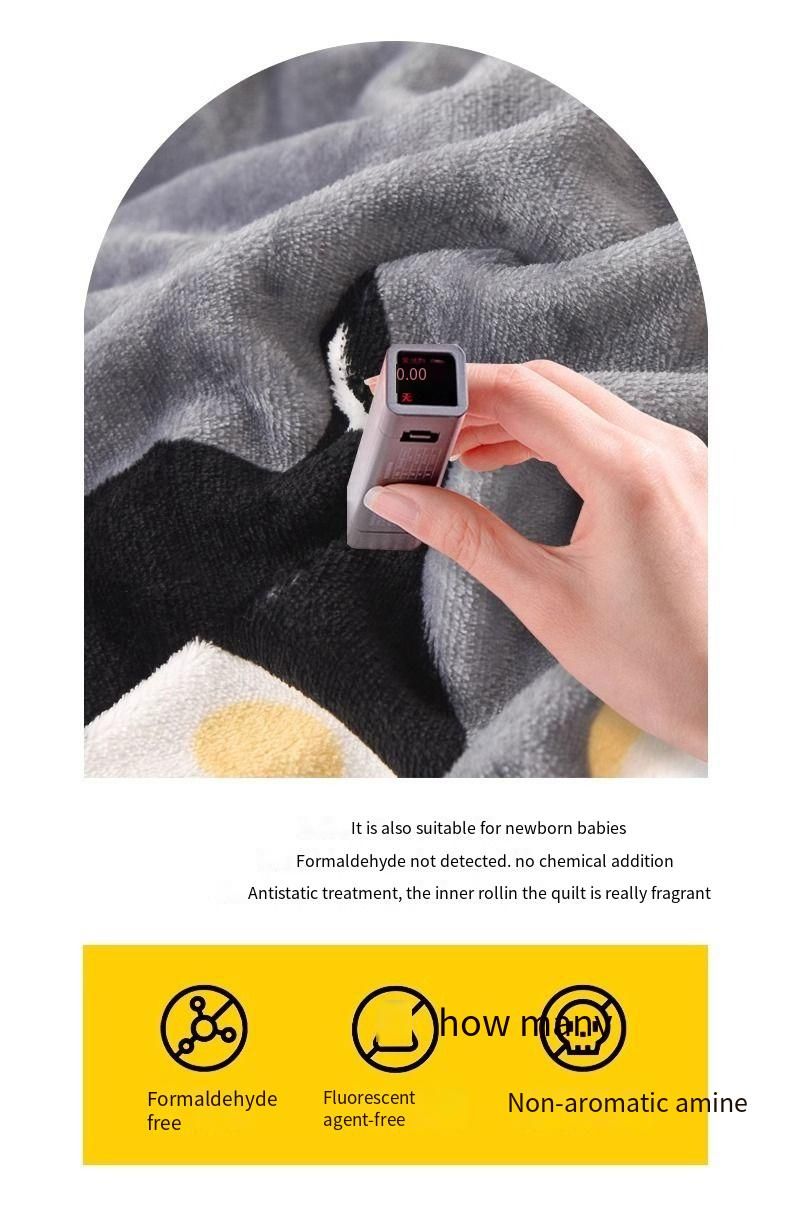 Copripiumino invernale in pile color latte, pezzo unico, copripiumino in pile corallo, pile spesso, pile bifacciale, 150, per una persona, 180x200x230_voghion.com