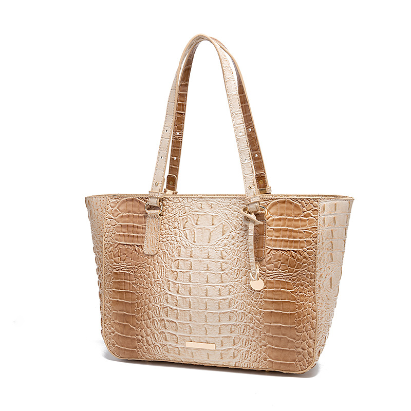 2023 nuova vendita calda versatile semplice borsa tote ascellare portatile moda borsa da donna retrò multi colore modello di coccodrillo Brahman_voghion.com