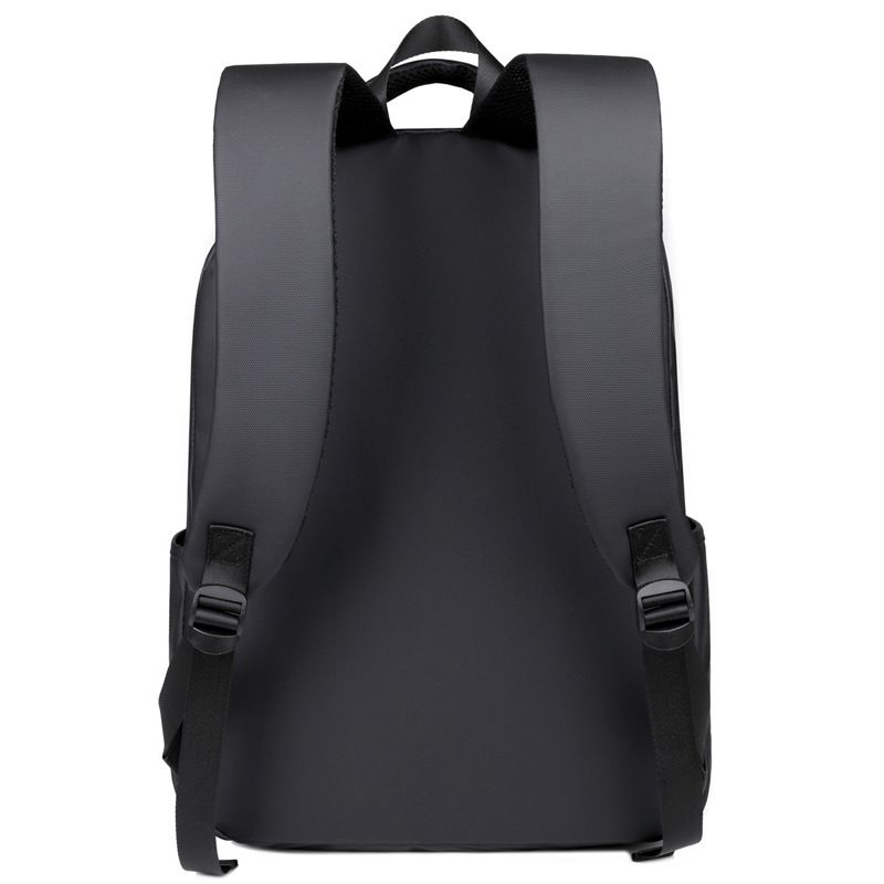 Mochila clásica negra de tela Oxford, estilo universitario, impermeable, ligera, multicapa, de gran capacidad, moderna, para mujer._voghion.com