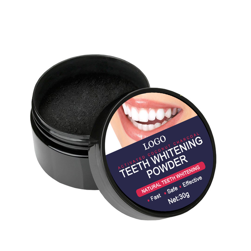 Coconut shell activated carbon bamboo charcoal black tooth powder, 30g bottle_voghion.com