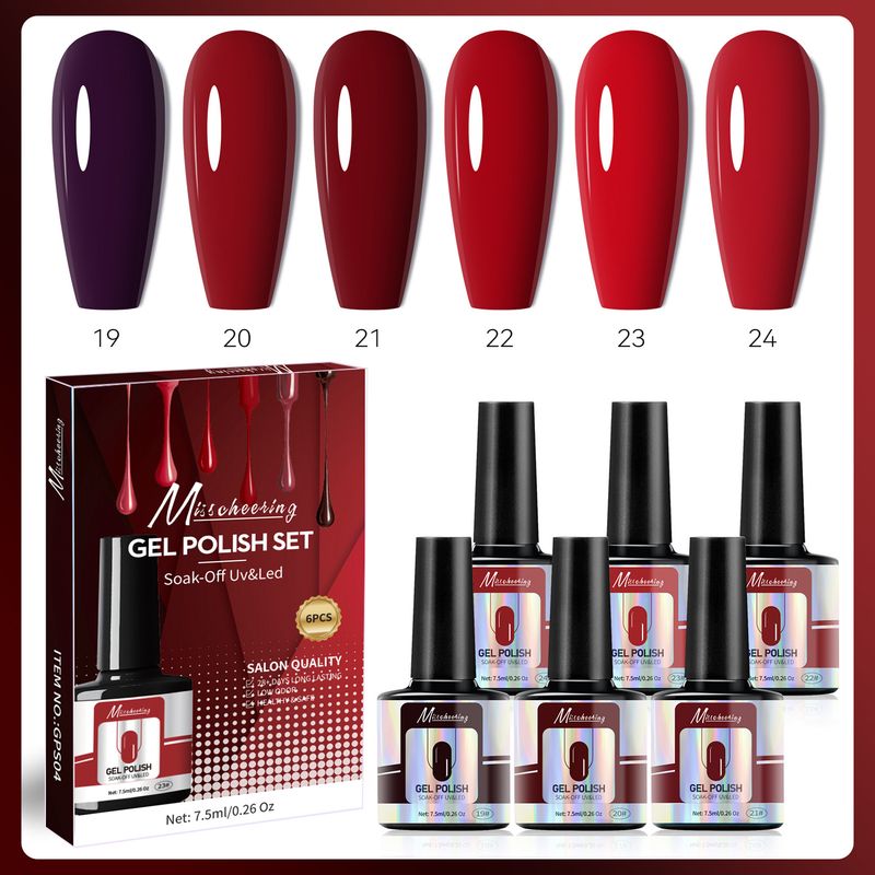Art 6-Color Nail Polish Seasonal Transparent Series Trendy Colors Small Phototherapy Gel Set_voghion.com