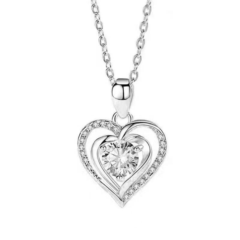 Damen-Schmuckset, Modeschmuck, Valentinstag, Weihnachtsgeschenk, Halskette, Ohrringe, ewige Blume, Geschenkbox, Schmuckschatulle, heißer Verkauf_voghion.com