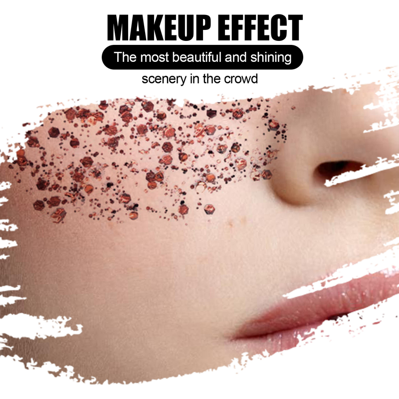 gel EELHOE sequin set makeup fish scale sequin gel glitter stage performance eye shadow makeup props_voghion.com