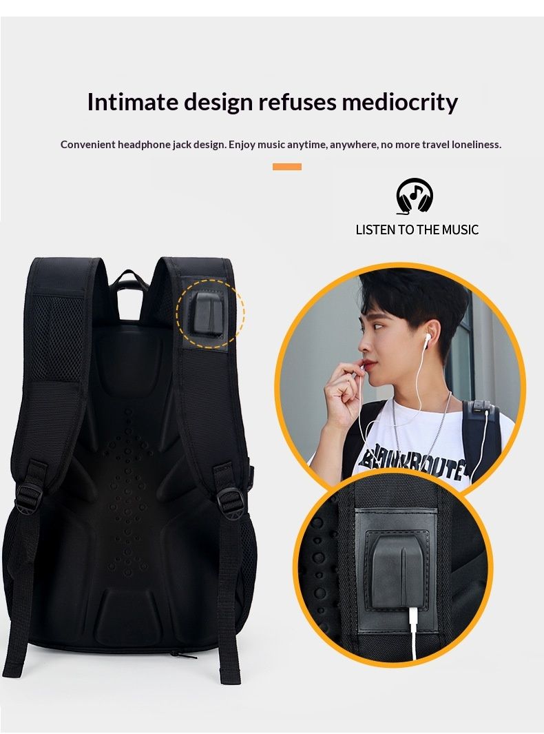 Satin Large Capacity Backpack Men, Double Shoulder Casual Travel Bag, Laptop Backpack, Bag For Middle School College Students,_voghion.com