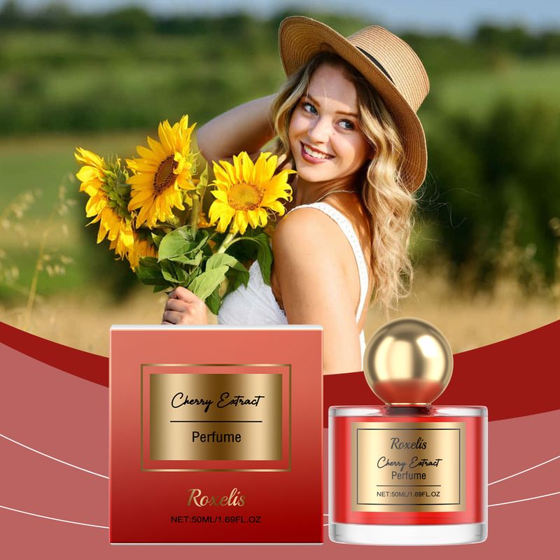 Roxelis Cherry Women's Charm Perfume, Light Elegant Flowers Fresh Lasting Fragrance Daily Commute Date Charm Perfume_voghion.com