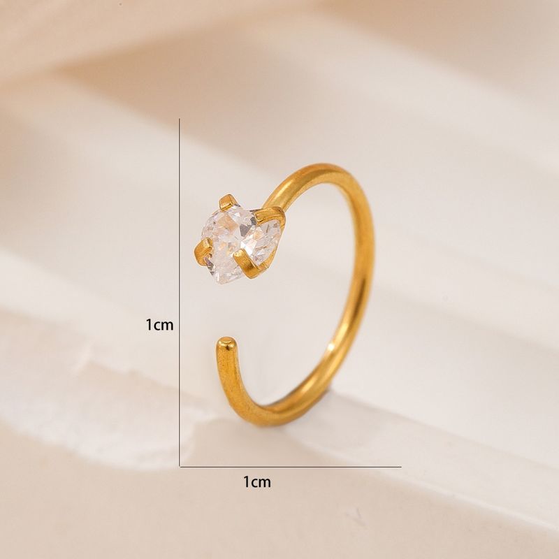 Einfachheit, Luxus, Mode, eingelegte Nieten, personalisierte Stanzungen, Nischen-Liebesdesign, Ringe, vielseitiges Nasen-Accessoire_voghion.com
